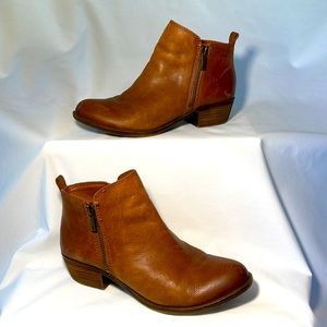 Lucky Brand Basel booties, toffee color size 6.5